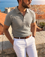 Griffin - Bequemes Polohemd in Khaki