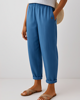 Yunie - Komfortable Hose mit flexiblem Bund in Blau