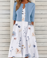 Colette - Stilvolles und Elegantes Kleid in Blau