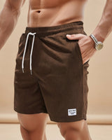 Sirvan - Bequeme und leichte Shorts in Dunkelbraun
