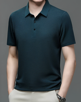 Griffin - Bequemes Polohemd in Blau