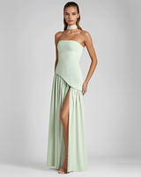 Zadie - Schickes Tube-Top-Kleid in Grün