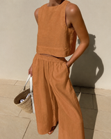 Thelma - Lässiges und Bequemes Hosen-Set in Braun