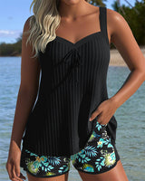 Chloe - Damen Tankini mit Shorts in Schwarz
