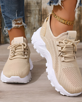 Eshara - Orthopädische Bequeme Sneaker in Khaki