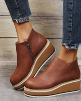 LAVINIA – Luxuriöse Lederstiefel für Damen in Dunkelbraun