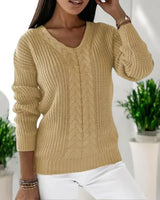 Rena | Warmer Pullover für Damen in Khaki