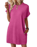 Elviaa – Elegantes Minikleid Mit Tasche in Rosa