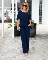 Lucy - Stilvolles und modernes Hosen-Set in Marineblau
