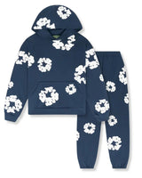 Niklas | Flower Tears Trainingsanzug in Blau