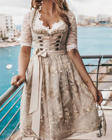 Maliny - Stilvolles und modisches Dirndl in Beige