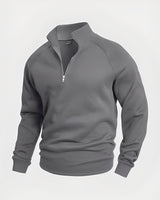 Wiley - Komfortables Herren-Sweatshirt mit Zipper in Grau