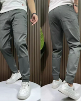 Leon | Premium Herren Cargo-Stretchhose in Dunkelgrau