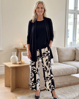 Soraya | Lässiges Frühlings-Drei-Teile-Set in Schwarz