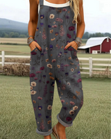 Marta | Künstlerischer Overall-Jumpsuit in Grau