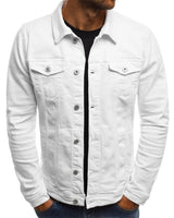 Casual Herren Denim Jacke - Mason in Weiß