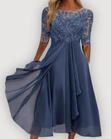 Doretta - Anmutiges Abendkleid in Blau
