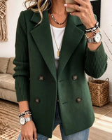 Winchell - Stylische Herbst Jacke Mit Gestrickten Ärmeln in Grün