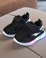 Bequeme Kleinkinderschuhe mit LED-Beleuchtung - GlowSteps in Schwarz