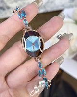 Vianne - Funkelnde Armbanduhr in Blau