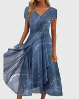 Osyla - Weiches Midikleid in Blau