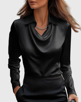 Sylvia | Luxuriöse Bluse in Schwarz