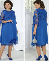 Noreliya - Stilvolles Freizeitkleid in Blau