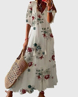 Amalia™ | Retro Bohemian Sommerkleid in Blumen