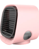 2-in-1 Luftkühler mit Luftbefeuchter für Zuhause in Rosa