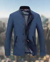 KELVYN - Die elegante und einzigartige Jacke in Blau