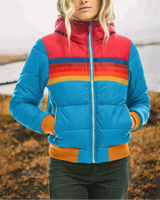 Hesterr – Plüschjacke für Damen in Hellblau
