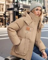 Stilvolle Damen Winterjacke - Mariette in Khaki