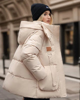 Stilvolle Damen Winterjacke - Mariette in Weiß