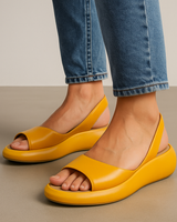 Anja - Offene Sandalen in Gelb
