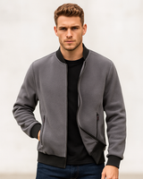 Modische Bomberjacke für Männer - Mikel in Grau