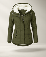 Fleecejacke mit verstellbarer Kapuze - Danna in Grün