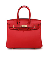 Jane – Premium-Handtasche aus echtem genarbtem Leder in Rot