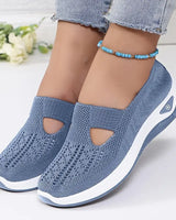 Yalia - Gepolsterte Walkingschuhe in Blau