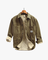 Nedeljko - Fracht Fleece Überhemd in Khaki