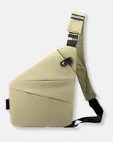 Liv | Sichere Schultertasche aus Nylon in Beige