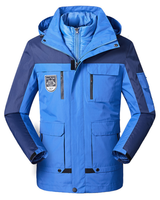 ESSENTIAL GESTEPPTE DOPPELJACKE - VEIL in Blau