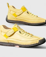 Jessica | Damen Lässig Schicke Bequeme Schnürsneaker in Gelb