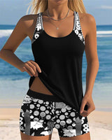 Monika | Damen Modisches Badeanzug-Set – Stylisches Bikini Set Sommer in Zwart