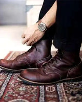 Jason™ | Lederschuhe in Dunkelbraun