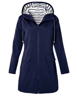 Rinola – Kapuzenjacke Mit Taschen in Marineblau