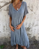Isabelle - Maxi-Kleid in Grau