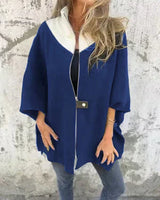 Corana - Stehkragenjacke mit halbem Reißverschluss in Blau