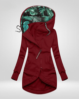 Aysha™ Damen Wintermantel in Weinrot