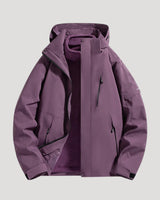Edith | Damen Wasserdichte Outdoor Windbreaker Jacke in Lila