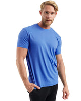 Herren Kurzarm Rundhals Einfach T-Shirt in Königsblau